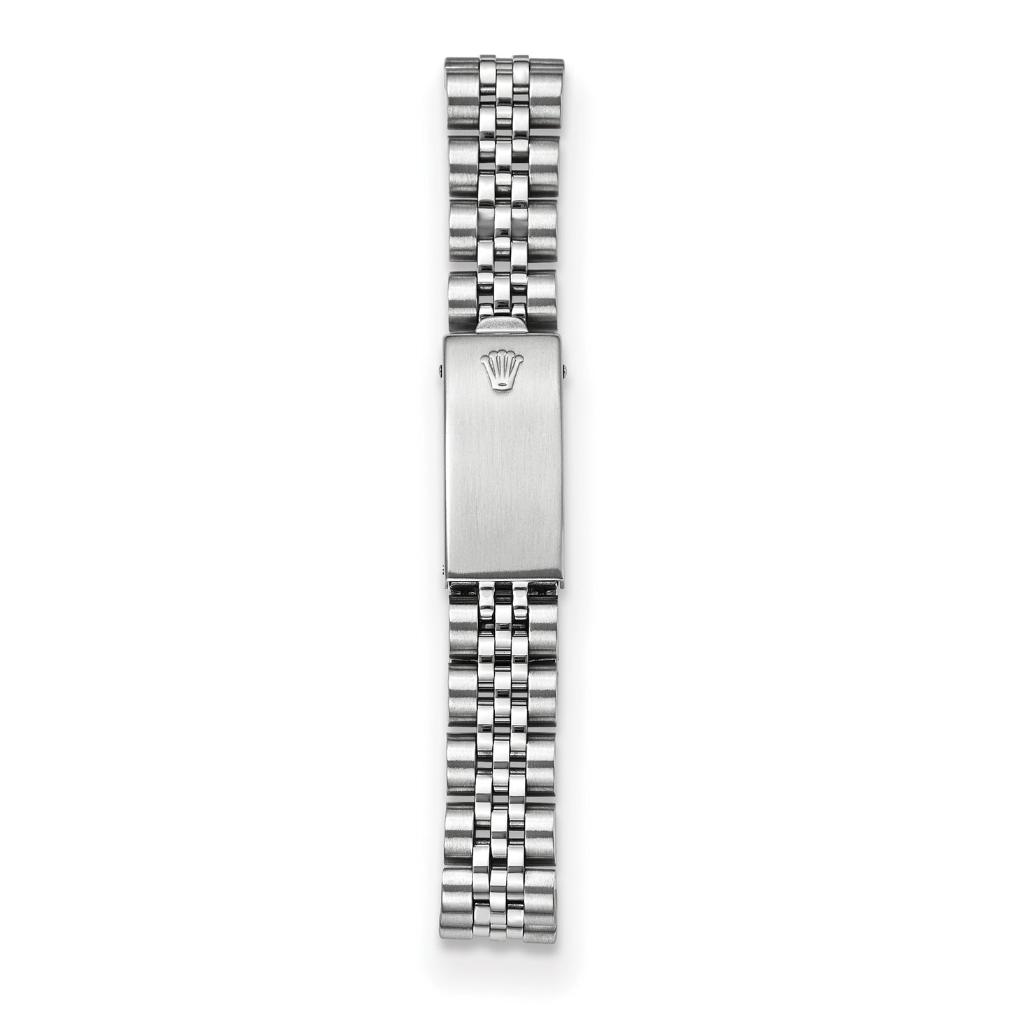 Stainless steel Jubilee bracelet and clasp on the pre-owned Rolex Datejust 26mm ladies watch