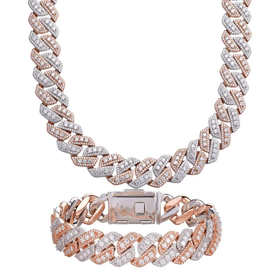 3d Moissanite Cuban Chain Bracelet Setup
