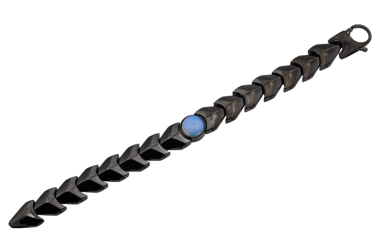Mother Of Pearl Black Stainless Steel Bracelet