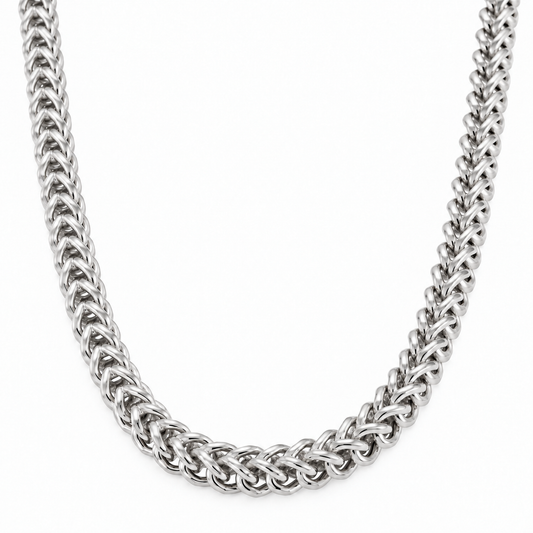 10K White Gold Hollow Franco Chain