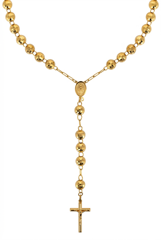 14K Yellow Gold Rosary Chain