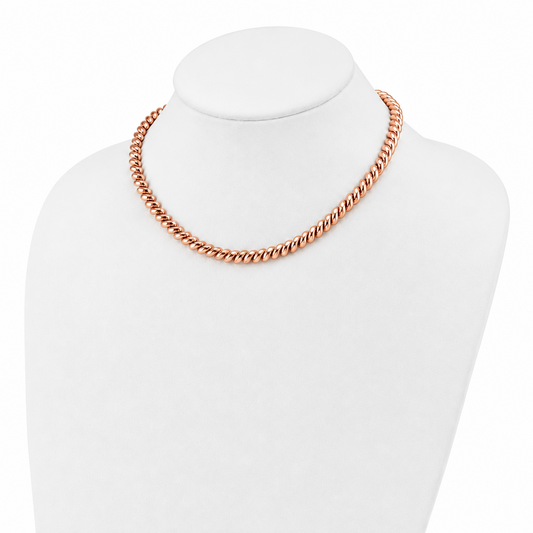 14K Rose Gold San Marco Necklace, alternate view