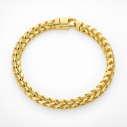 18K Gold Franco Bracelet