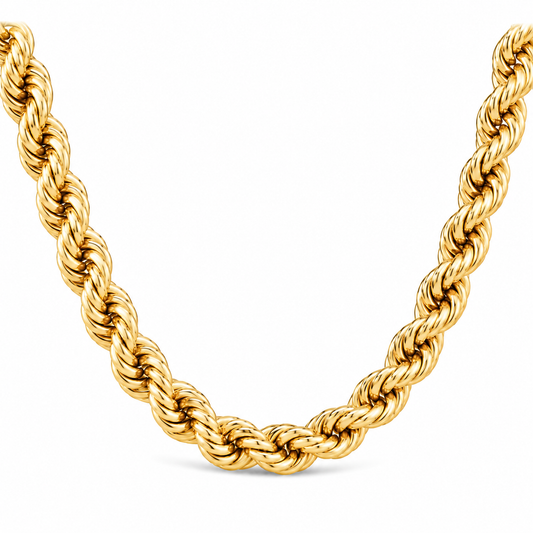 14K Gold Solid Rope Bracelet