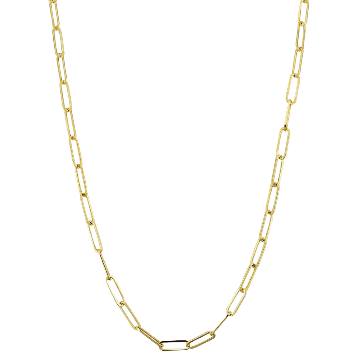 Paper Clip Chain - 10K Gold Chain