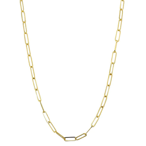 Paper Clip Gold Chain 14KT