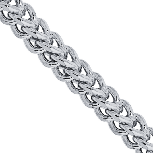 Gold Chain - 10K White Gold Hollow Franco Chain 10KT Gold
