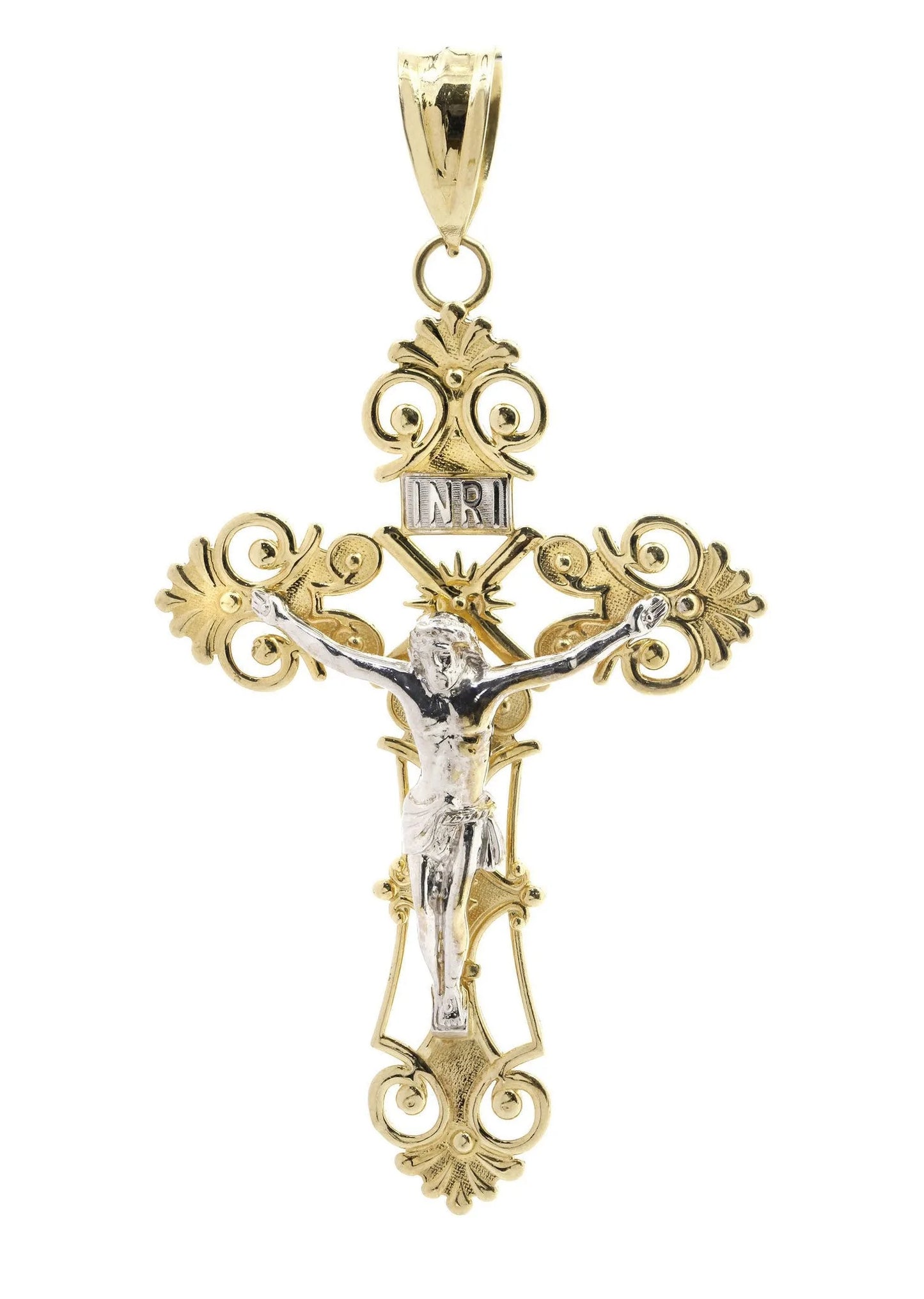 Big Gold Cross10K Yellow Gold Pendant. | 22 Grams