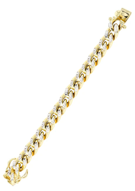Hollow Mens Diamond Cut Miami Cuban Link