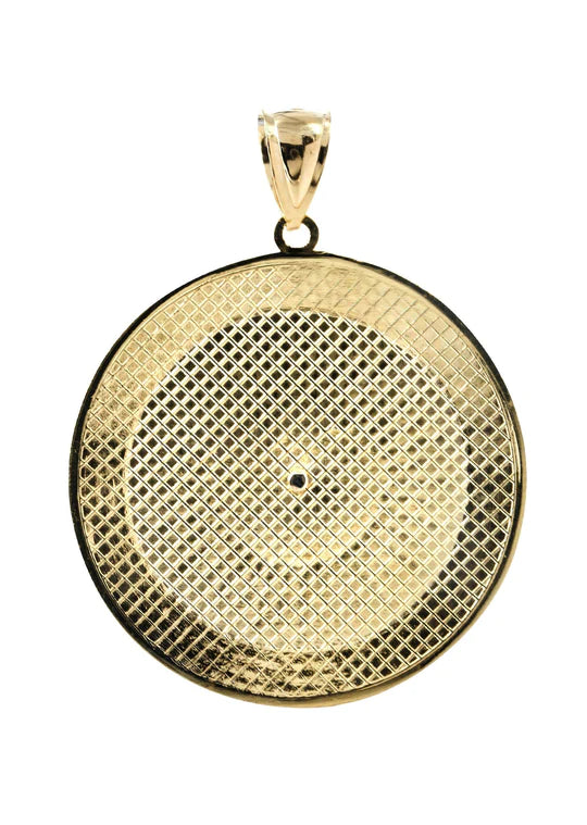 Big Medusa 10K Yellow Gold Pendant. | 11.9 Grams