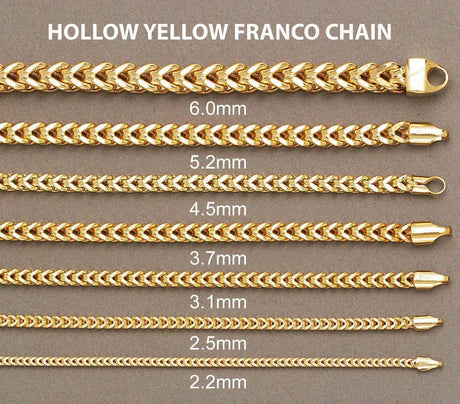 Gold Franco Bracelet Hollow- 10K Gold Bracelet