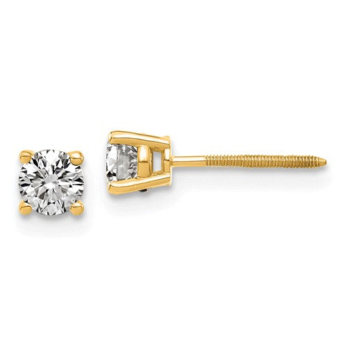 Moissanite Diamond Studs -14KT Gold