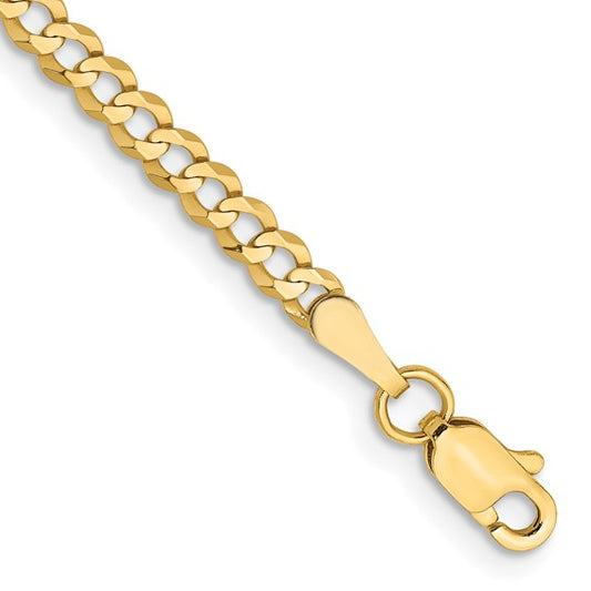 14K Gold Hollow Cuban Link Chain