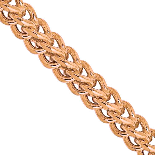 14K Rose Gold Chain - Hollow Rose Franco Chain