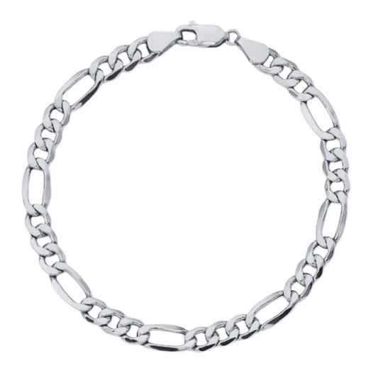 Hollow Mens Figaro Bracelet