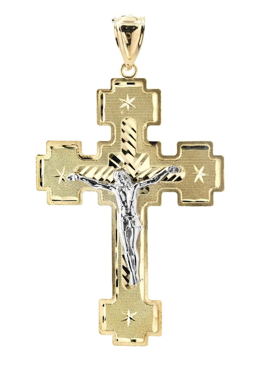 Big Gold Cross 10K Yellow Gold Pendant. | 7.1 Grams