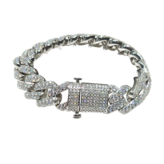 925 Silver Moissanite Miami Cuban bracelets