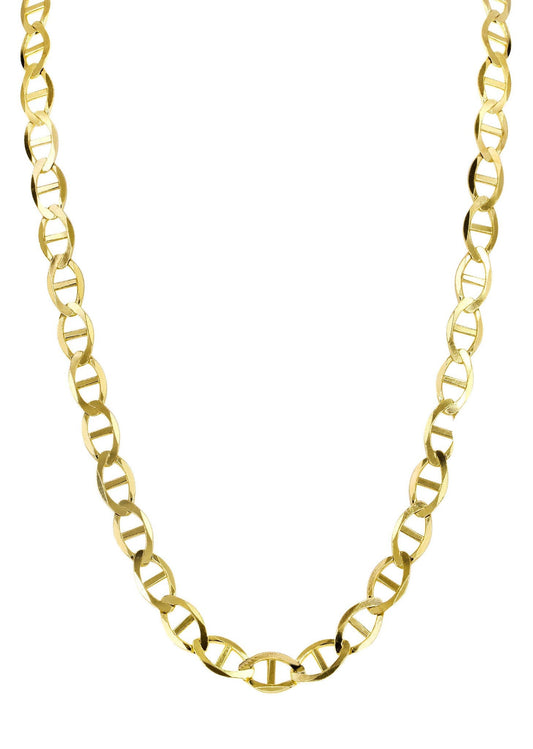 10K Yellow Gold Solid Mariner Bracelet