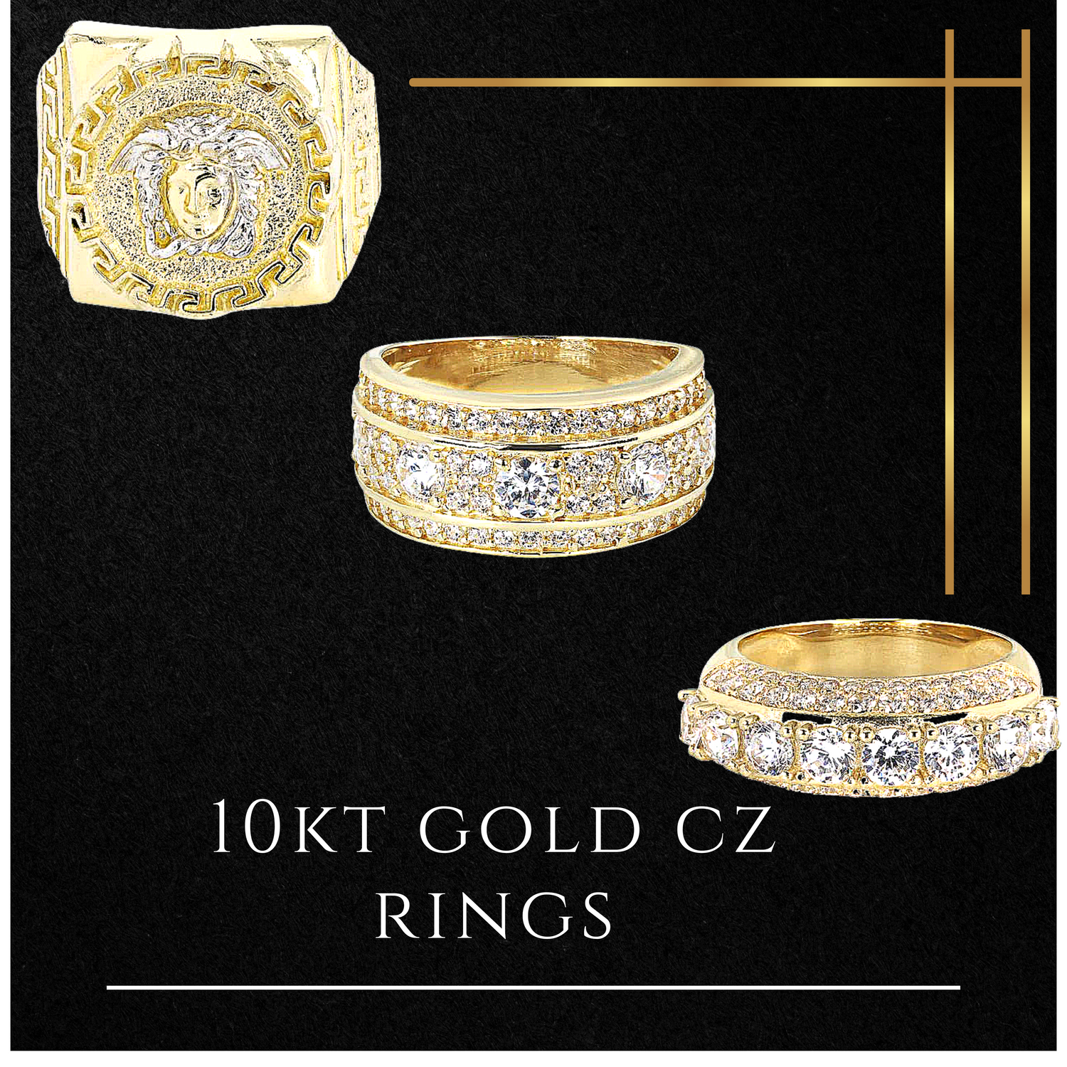Gold CZ Rings