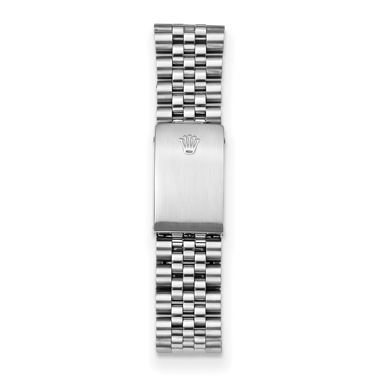 Stainless steel Jubilee bracelet and clasp on the pre-owned Rolex Datejust 36mm watch