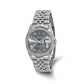 Pre-owned Rolex Datejust 36mm stainless steel watch with grey dial and diamond-set bezel on a Jubilee bracelet