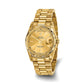 Pre-owned Rolex Day-Date President 36mm 18K yellow gold watch with champagne dial and fluted bezel on a President bracelet