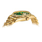 Pre-owned Rolex Day-Date President 36mm 18K gold watch with green diamond dial, alternate view
