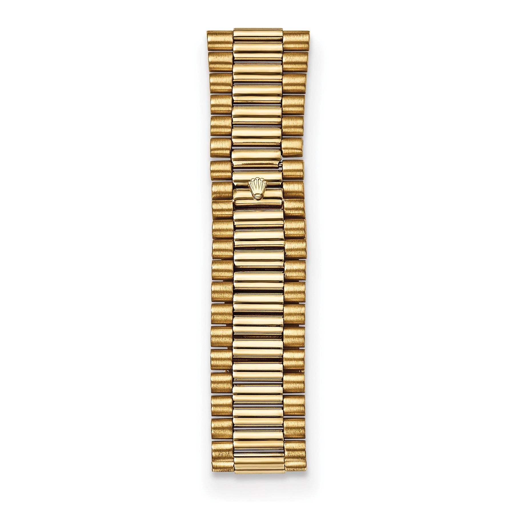 18K yellow gold President bracelet and clasp on the pre-owned Rolex Day-Date 36mm watch