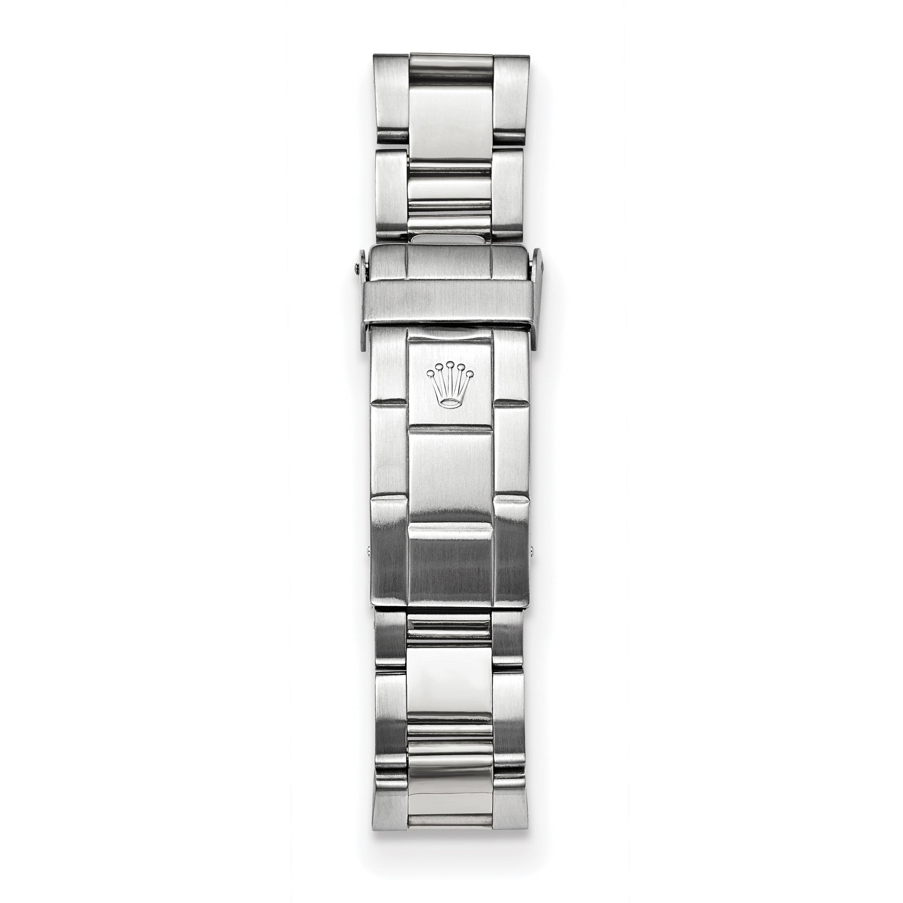 Stainless steel Oyster bracelet and clasp on the pre-owned Rolex Submariner 40mm watch