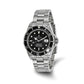Pre-owned Rolex Submariner 40mm stainless steel watch with black dial and black time-lapse bezel on a steel Oyster bracelet