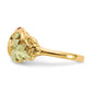 10K Tri-Color Black Hills Gold Grapes and Leaves Ring - close-up of grape and leaf design