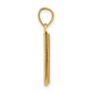 10K Gold and White Rhodium Holy Bible Charm - angle view