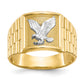 10K Yellow Gold Eagle Mens Ring 10C1295