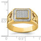 10K gold CZ eagle ring dimensions - 10C1420