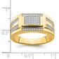 10K gold CZ signet ring dimensions - 10C1421