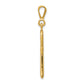 10K gold flared ankh cross pendant alternate view - 10C2738