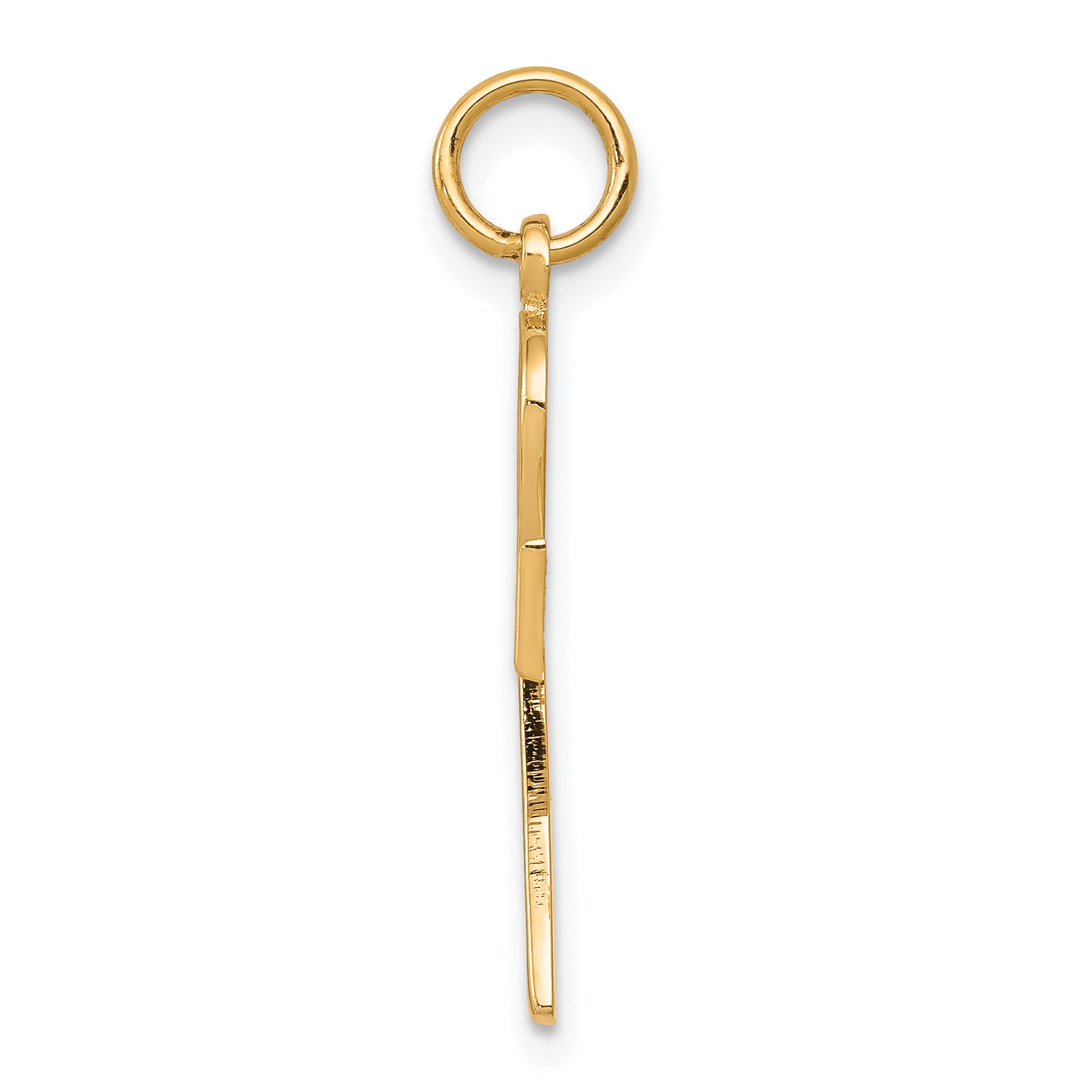 10K yellow gold Ankh cross pendant alternate view - 10C288