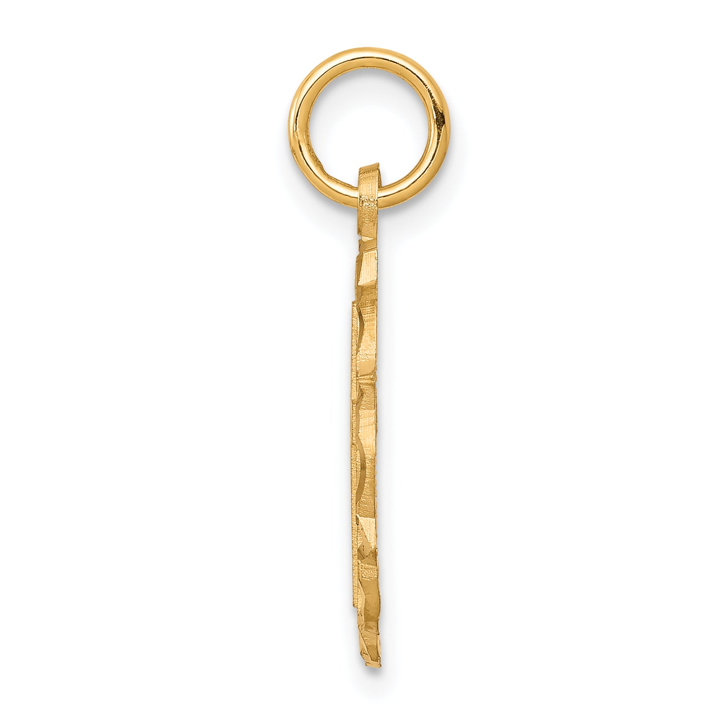 10K gold Eternal Life cross charm alternate view - 10C297