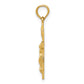 10K gold Eastern Orthodox crucifix alternate view - 10C3834