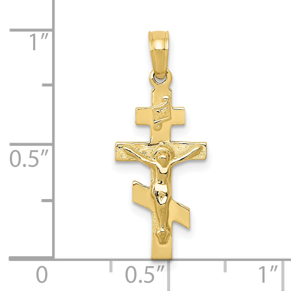 10K gold Eastern Orthodox crucifix dimensions - 10C3834