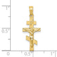 10K gold Eastern Orthodox crucifix dimensions - 10C3834