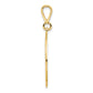 10K Yellow Gold Large Masonic Symbol in Circle Pendant 10C750 - alternate view