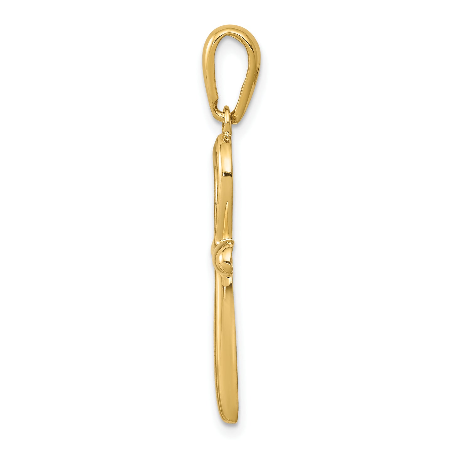 10K gold ankh cross pendant alternate view - 10K2277