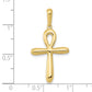 10K gold ankh cross pendant dimensions - 10K2277