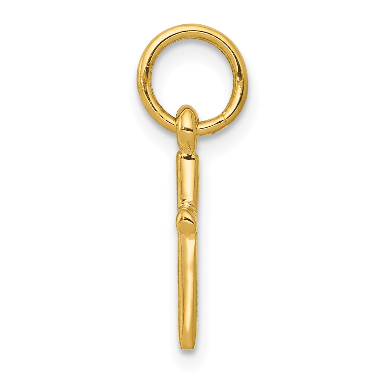 10K yellow gold small cross charm alternate view - 10K2280