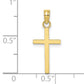 10K gold small Latin cross charm dimensions - 10K8410