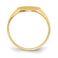 10K Yellow Gold Oval Signet Ring 9.5 x 11.0 mm 10RS113 - alternate view