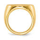 10K Yellow Gold Round Signet Ring 20.5 x 21.0 mm 10RS283 - alternate view