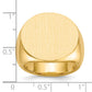 10K Yellow Gold Round Signet Ring 20.5 x 21.0 mm 10RS283 - alternate view