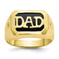 10K Yellow Gold Onyx and Diamond DAD Ring 10X152